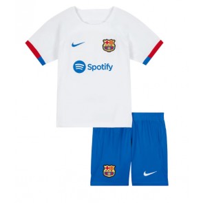 Barcelona kläder Barn 2023-24 Bortatröja Kortärmad (+ korta byxor)